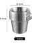 Çelik Saplı 1pcs 300ML Çift Duvarlı Kahve Fincanı Seti 304 Paslanmaz Çelik Kupalar Kahve Fincanları Paketi 6 Bardak Çay Bardakları Dış Mekan Isı Yalıtımı Anti-Haşlanma (Yurt Dışından) 1