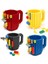 Gri 350 ml 350 ml Yaratıcı Kahve Kupa Seyahat Tipi Kupa Çocuklar Yetişkin Çatal Bıçak Takımı Kupa Içecek Karıştırma Fincan Yemek Takımı Seti Çocuk (Yurt Dışından) 5