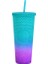Gradyan B Yeni 710ML Ater Şişe 710ML Yaz Caneca Su Bardağı Plastik Kapaklı ve Pipetli Boba Elmas Kahve Kupa Su Şişesi Bardakları Bubble Tea Makaro (Yurt Dışından) 1