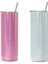 20OZ-TUMBLER-SIYAH 20OZ 20OZ Süblimasyon Sıska Tumbler Bardaklar Metal Samanlı Vakum Yalıtımlı Bardak Paslanmaz Çelik Glitte Şişe Hediye (Yurt Dışından) 2