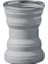 Gri 320 ml Taşınabilir Silikon Geri Çekilebilir Katlanır Kapaklı Bardak Teleskopik Katlanabilir Içme Bardağı Açık Seyahat Su Bardağı (Yurt Dışından) 1