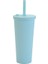 Koyu Mor Kapak 700ML 53RENK Soğuk Su Şişesi 700ML Yaz Caneca Bardak Kapaklı ve Pipetli Plastik Boba Kahve Kupa Su Şişesi Bardakları Bubble Tea Makaro (Yurt Dışından) 4