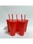 5 Adet 700ML-KIRMIZI 5 Adet 700ML/473ML Siyah Yeniden Kullanılabilir Plastik Su Şişesi Soğuk Kapaklı Bardak ve Saman Sihirli Bardak Kişiselleştirilmiş Kahve Kupa Dropship (Yurt Dışından) 2
