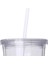 650ML Çift Katmanlı Melk Tumbler Stro Bardak Drinkbeker Met Deksel Smoothie Koud Drankje Mok Herbruikbare Meyve Bardağı Su Fles Plastik (Yurt Dışından) 2