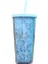 Mavi Buzlu Kahve Fincanı Çift Duvar Yeniden Kullanılabilir Su Dolum Buzlu Soğuk Içecek Çay Drinkware Bardak Su Bardağı Ofis Malzemeleri (Yurt Dışından) 1
