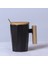 20 301-400 ml Iskandinav Ahşap Saplı Seramik Porselen Kupa Kahve Fincanları Edebi Su Çay Bardağı Süt Kupa Kahve Fincanı Drinkware Coffeeware Teaware (Yurt Dışından) 1
