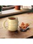 Mor 400 ml Yaratıcı Su Bardağı Seramik Kupa Iskandinav Kahve Fincanları Büyük Handrip ile Renkli Büyük Suyu Kupa El Yapımı Drinkware Coffeeware (Yurt Dışından) 5