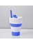 Gri 301-400 ml Gıda Sınıfı Silikon Malzeme Açık Seyahat Taşınabilir Katlanabilir Silikon Kahve Yaratıcı Hediye Spor Shrink Kupa Açık Seyahat (Yurt Dışından) 4