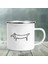 XH197-A015WH-8 360ML Dachshunds'u Seviyorum Baskılı Emaye Kupa Yaratıcı Cam Kahve Içecekleri Tatlı Süt Kupası Cam Vintage Isıtılabilir Kolu Drinkware Hediyeler (Yurt Dışından) 4