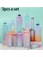 Pembe 2000ML-900ML-280ML 3 Adet/takım Büyük Kapasiteli Su Şişesi Spor Su Şişesi Kız Çocuk Içme Şişesi Zaman Işaretleyici Seti 2000ML 900ML 280ML (Yurt Dışından) 2
