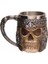 400 ml 201-300 ml Kafatası Bira Kahve Kupa Paslanmaz Çelik Viking Savaşçı Kafatası Bira Kupa Mekanik Dişli Boru Hattı Tasarımı Bira Stein Tankard Içecek Fincan (Yurt Dışından) 1