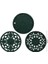 Yeşil 20 cm 3 Adet Yuvarlak Silikon Placemats Retro Içi Boş Oyma Yemek Masası Paspas Seti Masa Yemekleri ve Pot Tutucular Mutfak Sıcak Pedleri (Yurt Dışından) 2