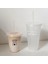 C 700ML Sevimli Su Şişesi Kahve Suyu Süt Çay Için Kawaii Plastik Soğuk Bardaklar Kapaklı Saman Taşınabilir Yeniden Kullanılabilir Içme Suyu Şişesi Bpa Içermez (Yurt Dışından) 5