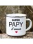 UXH158575-A015WH-8 Süper Tonton Papy Baskılı Komik Emaye Yaratıcı Kahve Fincanları Kamp Kupalar Kolu Drinkware Tatil Kupa Babalar Günü En Iyi Hediyeler (Yurt Dışından) 4