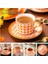 Sonbahar Özledim 200 ml Avrupa Asil Kemik Çini Kahve Fincanı Tabağı Kaşık Seti 200 ml Lüks Seramik Kupa Üst Sınıf Porselen Çay Bardağı Cafe Parti Drinkware (Yurt Dışından) 1