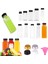 350ML-A Gümüş Alüminyum Kapak 1 Adet 60-500ML Şeffaf Boş Plastik Meyve Suyu Şişeleri Kapaklı W/huni Tek Kullanımlık Meyve Suyu Içecek Kabı Meyve Suyu Sıkma Smoothie Yapmak Için (Yurt Dışından) 2