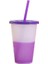 Gri 480 ml Su Tumbler Yaratıcı Yeniden Kullanılabilir Kahve Kupa Kavrama Renk Değiştirme Kapaklı Plastik Bardak Drinkware (Yurt Dışından) 2