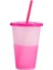 Gri 480 ml Su Tumbler Yaratıcı Yeniden Kullanılabilir Kahve Kupa Kavrama Renk Değiştirme Kapaklı Plastik Bardak Drinkware (Yurt Dışından) 5