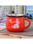 Kırmızı M 250 ml Seramik Kahve Kupa Vintage Yaratıcı Süt Kahvaltı Fincan Kahve Fincanı Renk Sır Tumbler Fincan Kupalar Kahve Fincanları Coffeeware Teaware (Yurt Dışından) 1