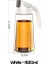 Beyaz 630 ml Otomatik Açılış ve Kapanış Cam Yağlayıcı Ev Mutfak Sızdırmaz Yağ Şişesi Soya Sosu Sirke Pişirme Baharat Yağ Tankı (Yurt Dışından) 1