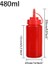 KIRMIZI-480ML Sıkma Fışkırtma Çeşni Şişeleri Plastik Sıkma Fışkırtma Şişeleri, Kapaklı Kapaklı Ayrı Ölçüm Kabı (Yurt Dışından) 1