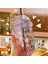 B 380 ml 380 ml Yaratıcı Glitter Yıldız Plastik Saman Su Bardağı Şerit Içme Kapaklı Şişe Çift Duvar Süt Kahve Kupa Öğrenci Hediye Için (Yurt Dışından) 3
