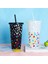 Love Cup (Siyah) 710ML 710ML Kapaklı Pipetli Bardaklar Soğuk Içildiğinde Yaratıcı Renk Değişikliği Su Şişesi Yeniden Kullanılabilir Plastik Bardak Taşınabilir Kahve Suyu Kupa (Yurt Dışından) 5