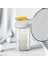 Sarı ve Beyaz 401-500 ml Spor Salonu Spor Çalkalayıcı Şişe 2023 Protein Tozu Çalkalayıcı Şişe Yaratıcı Taşınabilir Karıştırma Şişesi Açık Su Şişesi (Yurt Dışından) 1