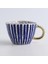 B-11.4x7.8cm 350-100ML Yaratıcı Amerikan Tarzı Seramik Kupalar Kahve Fincanları Öğleden Sonra Çayı Altın Inme Geometri Düzensiz Kahve Fincanı Italyan Espresso Kupa (Yurt Dışından) 1