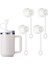 Beyaz 4'lü Paket Saman Kapağı Stanley Tumbler Bardaklarıyla Uyumlu Tüm Oz, Yeniden Kullanılabilir Içme Pipeti Kapakları Kapağı, Gıda Sınıfı Silikon Pipet Ca (Yurt Dışından) 1