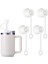 Beyaz 4'lü Paket Saman Kapağı Stanley Tumbler Bardaklarıyla Uyumlu Tüm Oz, Yeniden Kullanılabilir Içme Pipeti Kapakları Kapağı, Gıda Sınıfı Silikon Pipet Ca (Yurt Dışından) 2