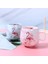 U0212GRI Flamingo Kahve Kupaları Seramik Kupa Seyahat Fincan Sevimli Kedi Ayağı Ins 72*85MM 350 ml (Yurt Dışından) 2