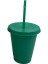 Greens Bpa Içermeyen Saman Bardak Su Şişeleri Kız Için Yeniden Kullanılabilir Plastik Bardak Kapaklı Kahve Fincanı Drinkware Noel Hediyesi (Yurt Dışından) 1