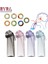 500ML Mor 1pc 1set Hava Yukarı Kokulu Su Şişesi Saman ve Lezzet Baklaları ile Ama Baklalar 0 Şeker Taşıma Askısı Spor Salonu Fitness Açık Hava Sporları Için Yürüyüş (Yurt Dışından) 3