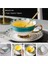 Mavi Elmas 200 ml Avrupa Asil Kemik Çini Kahve Fincanı Tabağı Kaşık Seti 200 ml Lüks Seramik Kupa Üst Sınıf Porselen Çay Bardağı Cafe Parti Drinkware (Yurt Dışından) 1
