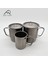 Toka ile 400 ml Titanyum Katlanır Kupa Kamp Bardak Su Bardağı Katlanabilir Kolu Açık Piknik Yürüyüş Balıkçılık Seyahat Turist Bira Tumbler Ultralight (Yurt Dışından) 5