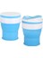 Açık Mavi 500 ml Seyahat Kupa Katlanır Bardak Sıkıştırılmış Katlanabilir Çay Kupa Kadın Silikon Yüksek Sıcaklığa Dayanıklı Kahve Kupa Seyahat Seyahat Kupa (Yurt Dışından) 2