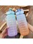 2000 ml 2.0l 2 Litre Su Şişesi Motivasyon Içme Suyu Şişesi Spor Su Şişesi Zaman Işaretleyici ile Taşınabilir Yeniden Kullanılabilir Plastik Bardaklar (Yurt Dışından) 5