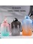 Mavi Turuncu 1500ML Ycalley Spor 2l Su Şişesi Hatırlatma Silikon Sith Saman Su Şişesi Spor Büyük Şişeler 1500ML / 2300ML / 3800ML 2 Litre (Yurt Dışından) 2
