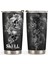 14 20OZ Kafatası Çiçek Sanat Tumbler Kapaklı Bardak, Paslanmaz Çelik Çift Duvar Vakum Termos Yalıtımlı Seyahat Kahve Kupa Gençler Için Hediye (Yurt Dışından) 3