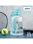 H 2460 ml 2 Litre Spor Su Şişesi Samanlı Büyük Kapasiteli Spor Ölçekli Degrade Su Isıtıcısı Açık Plastik Taşınabilir Su Şişesi (Yurt Dışından) 1