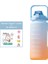 Mavi Resimde Görüldüğü Gibi Su Şişesi 2 Litre Büyük Kapasiteli Çıkartmalar Içme Şişesi Açık Hava Sporları Sızdırmaz Buzlu Bardak Zaman Işaretleyicili Drinkware (Yurt Dışından) 1