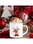XH039-A015 360 ml Noel Kardan Adam Baskı Parti Bira Içecek Emaye Kupalar Bardak Yaratıcı Yeni Yıl Hediyeleri Eko Isıtılabilir Kolu Kahvaltı Süt Bardak (Yurt Dışından) 5