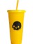 Sarı 710 ml Saman Bardak Saman Kapaklı Su Bardağı Renk Değişikliği Su Kupa Tumbler Plastik Bardak Içme Bardağı Vaso Con Tapa Y Pajita (Yurt Dışından) 1