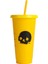 Sarı 710 ml Saman Bardak Saman Kapaklı Su Bardağı Renk Değişikliği Su Kupa Tumbler Plastik Bardak Içme Bardağı Vaso Con Tapa Y Pajita (Yurt Dışından) 2