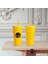 Sarı 710 ml Saman Bardak Saman Kapaklı Su Bardağı Renk Değişikliği Su Kupa Tumbler Plastik Bardak Içme Bardağı Vaso Con Tapa Y Pajita (Yurt Dışından) 3