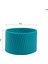 Blue-8cm Jcd 8cm Silikon Seramik Bardak Kollu Kahve Kupa Sarar Kollu Geri Dönüşümlü Isıya Dayanıklı Cam Su Bardağı Kollu Kapak Ev Aletleri (Yurt Dışından) 4