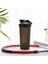 Siyah 600 ml Spor Shaker Şişesi 400/600 ml Sızdırmaz Peynir Altı Suyu Protein Tozu Spor Salonu Fitness Eğitimi Için Karıştırma Şişesi Spor Shaker Bardak Ölçekli (Yurt Dışından) 1