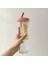 Pembe 700ML Yaratıcılık Meyve Filtresi Su Pipetli Şişe Plastik Açık Su Bardağı Okul Su Şişesi Seyahat Spor Drinkware Meyve Suyu Bardağı (Yurt Dışından) 1