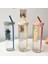 Pembe 700ML Yaratıcılık Meyve Filtresi Su Pipetli Şişe Plastik Açık Su Bardağı Okul Su Şişesi Seyahat Spor Drinkware Meyve Suyu Bardağı (Yurt Dışından) 4